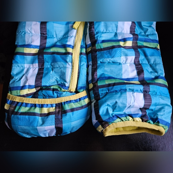 Rugged Bear Snowsuit 3/6 Months Boy Girl Blue Green Insulated Hand/Feet Cover - Picture 8 of 10